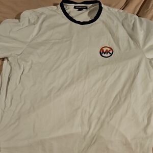 Michael Kors White Tee with Black Accents